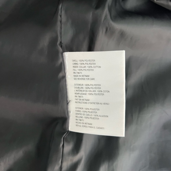 Michael Kors Quilted Black Jacket Puffer Utility Coat Sporty Chic Classic Style - Picture 10 of 10